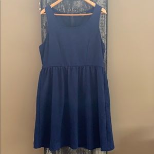 Forever 21 Navy Pattern Dress